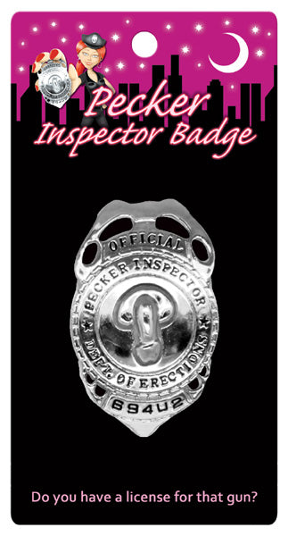 Pecker Inspector Badge – Novelty Party Accessory > Novelties > Gag Gifts