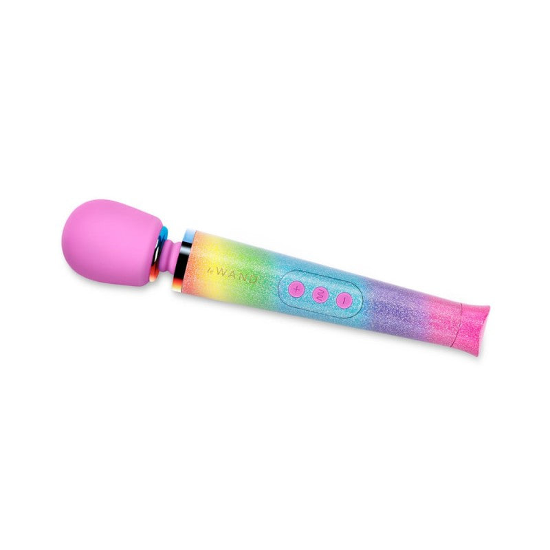 Le Wand Petite All That Glimmers (Rainbow Ombre) – Limited-Edition Rechargeable Wand Massager > Sex Toys > Massage Wands