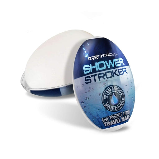 Happy Ending Shower Stroker Travel Mate Water-Activated Male Masturbator with Discreet Carry Case Default Title Strokers - Manual