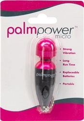 Palm Power Micro Massager Key Chain Fuschia 2.5 Inch Portable Vibrating Massager Default Title Electric Massager