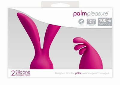 Palm Power Accessory Palm Pleasure 2 Silicone Head Attachments Pink Default Title Electric Massager