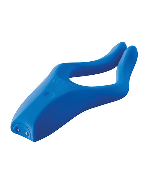 BeauMents Doppio Young Blue Silicone Vibrator with 10 Functions and Waterproof Design > Sex Toys > Couples Toys