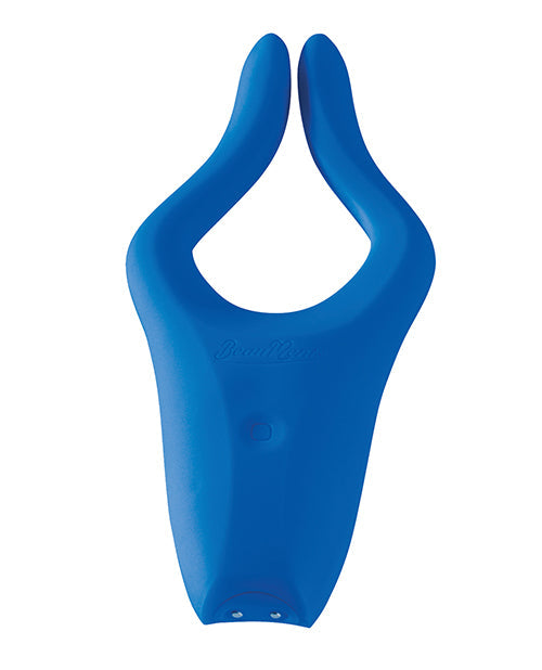 BeauMents Doppio Young Blue Silicone Vibrator with 10 Functions and Waterproof Design > Sex Toys > Couples Toys