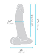 b-Vibe Slipskin Realistic Silicone Dildo 9 Inch Curved Mocha > Dildos > Large Dildos