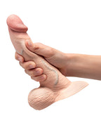 b-Vibe Slipskin Realistic Silicone Dildo 8 Inch Curved Cream > Dildos > Realistic Dildos