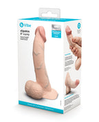 b-Vibe Slipskin Realistic Silicone Dildo 8 Inch Curved Cream > Dildos > Realistic Dildos