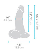 b-Vibe Slipskin Realistic Silicone Dildo 6.5 Inch Curved Mocha > Dildos > Realistic Dildos