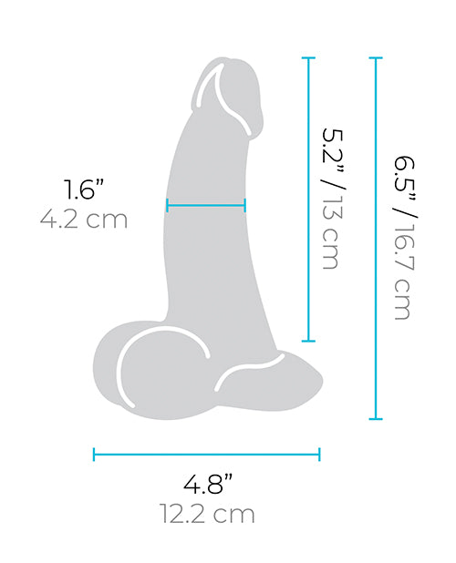 b-Vibe Slipskin Realistic Silicone Dildo 6.5 Inch Curved Mocha > Dildos > Realistic Dildos