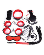 Bizarre Video Deluxe Bondage Kit Red With Fleece-Lined Cuffs and Accessories > Bondage Gear > Bondage Kits