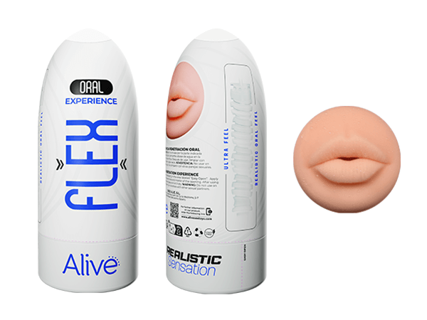 Alive Oral Flex Masturbator Medium Default Title Strokers - Manual