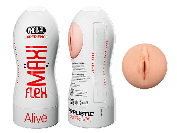 Alive Vaginal Maxi Flex Flesh Masturbator Size L Default Title Strokers - Manual