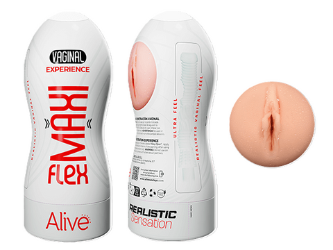 Alive Vaginal Maxi Flex Flesh Masturbator Size L Default Title Strokers - Manual