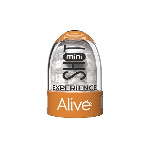 Alive Mini Shot Masturbator Transparent 8.5 cm Compact Waterproof TPE Sleeve Default Title Strokers - Manual