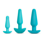 b-Vibe Anal Education Set – Silicone Anal Training Kit - Blue > Anal Range > Butt Plug Kits