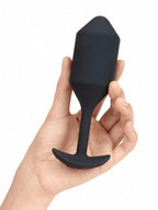 b-Vibe Vibrating Snug Plug XL Black Silicone Rechargeable > Anal Range > Vibrating Butt Plugs