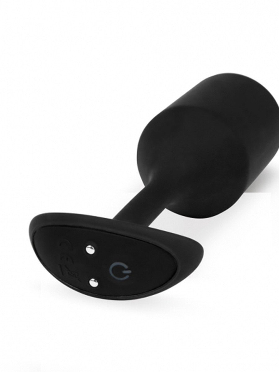 b-Vibe Vibrating Snug Plug XL Black Silicone Rechargeable > Anal Range > Vibrating Butt Plugs