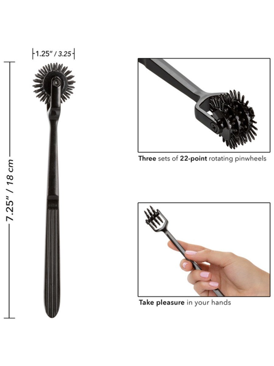 Scandal Trio Pleasure Wheel (Black Nickel-Free) – Erotic Toy > Bondage Gear > Medical Instruments