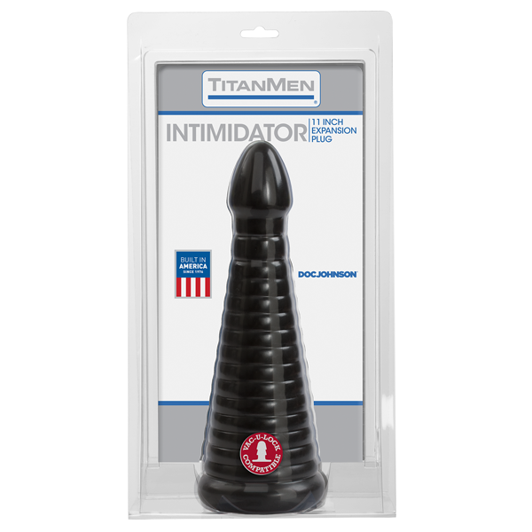 Intimidator Black 11 Inch Anal Toy for Intense Pleasure Black Dongs Big