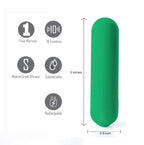 Maia Jessi (Emerald) – USB Rechargeable Bullet Vibrator 7.6 cm > Vibrators > Mini Vibrators