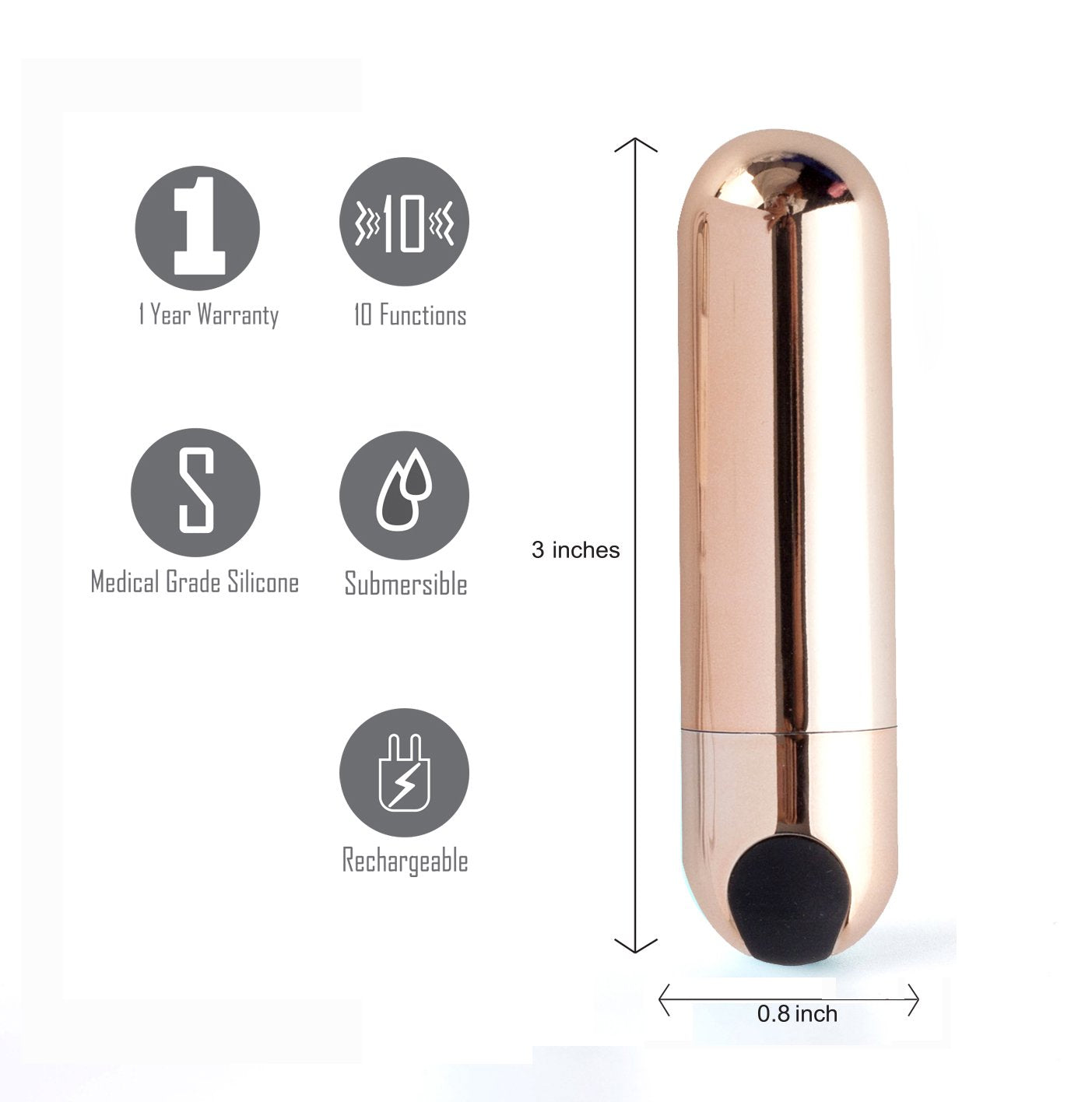 Maia Jessi 7.6 Centimeter Bullet Vibrator > Vibrators > Mini Vibrators