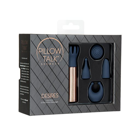 Pillow Talk Secrets Desires 6 Pc Massager Set for Pleasure Default Title BULLETS