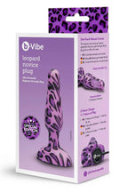 b-Vibe Novice Plug Leopard – Small Rechargeable Vibrating Butt Plug > Anal Range > Vibrating Butt Plugs