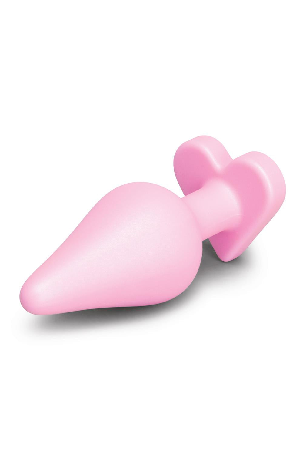 b-Vibe B-Mine Silicone Heart Butt Plug – Soft Silicone Beginner Butt Plug 3.5 Inches > Anal Range > Butt Plugs