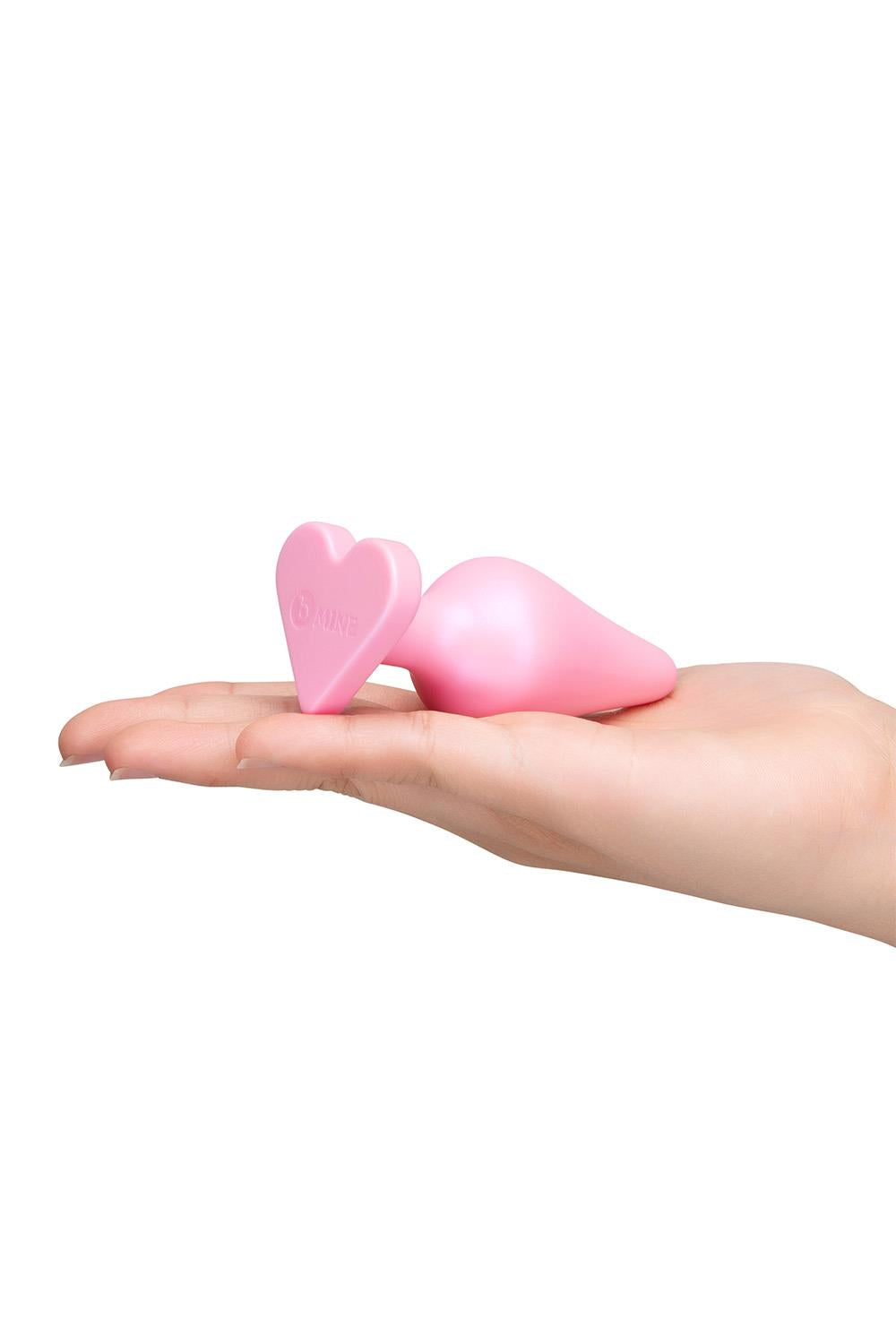 b-Vibe B-Mine Silicone Heart Butt Plug – Soft Silicone Beginner Butt Plug 3.5 Inches > Anal Range > Butt Plugs