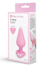 b-Vibe B-Mine Silicone Heart Butt Plug – Soft Silicone Beginner Butt Plug 3.5 Inches > Anal Range > Butt Plugs