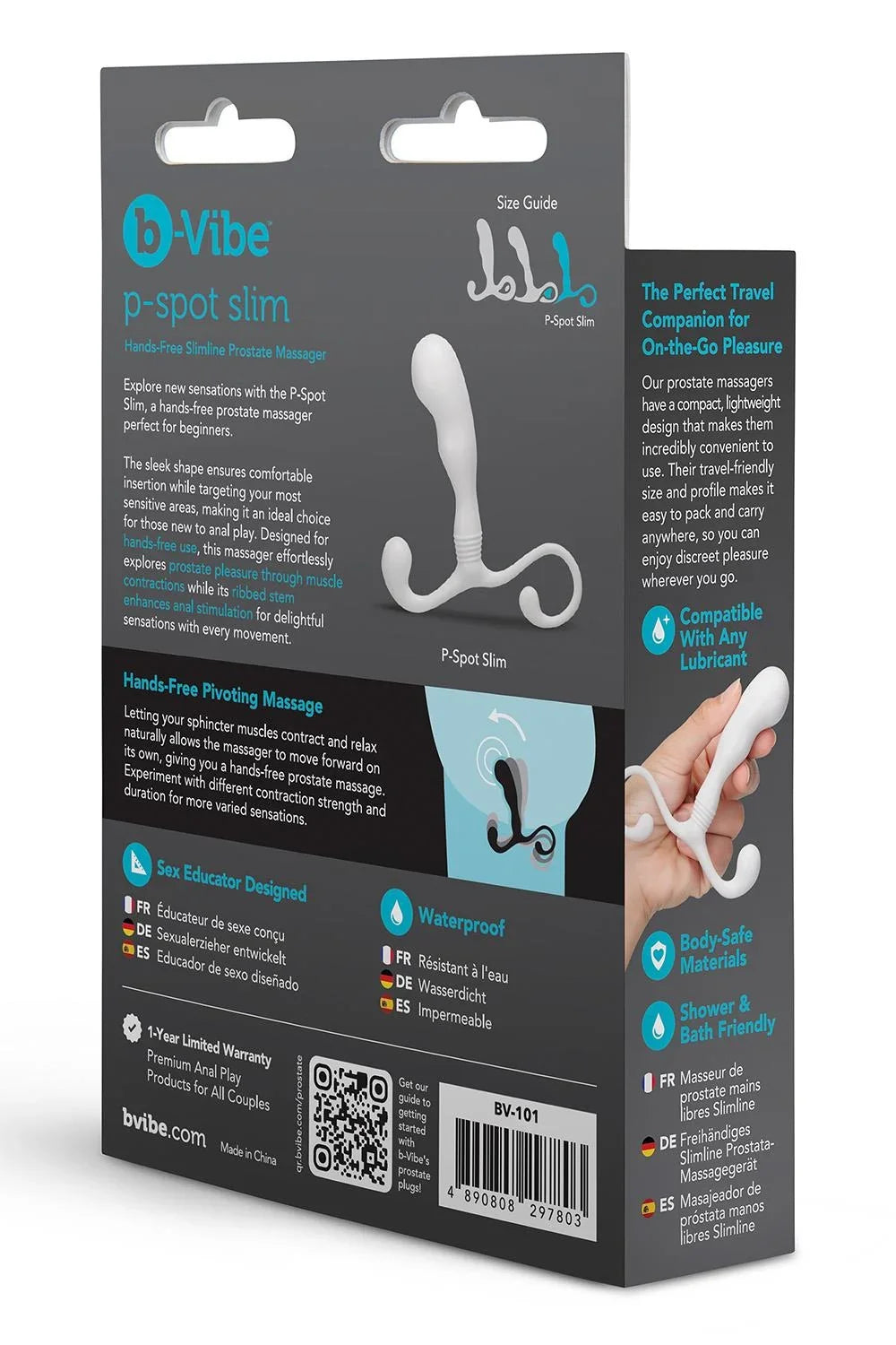 b-Vibe P-Spot Slim – Hands-Free Slim Prostate Massager > Anal Range > Prostate Plugs