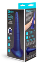 b-Vibe Anal Stretcher Training Cone (Black) – 7.25 Inch Ribbed Silicone Anal Trainer > Anal Range > Anal Probes