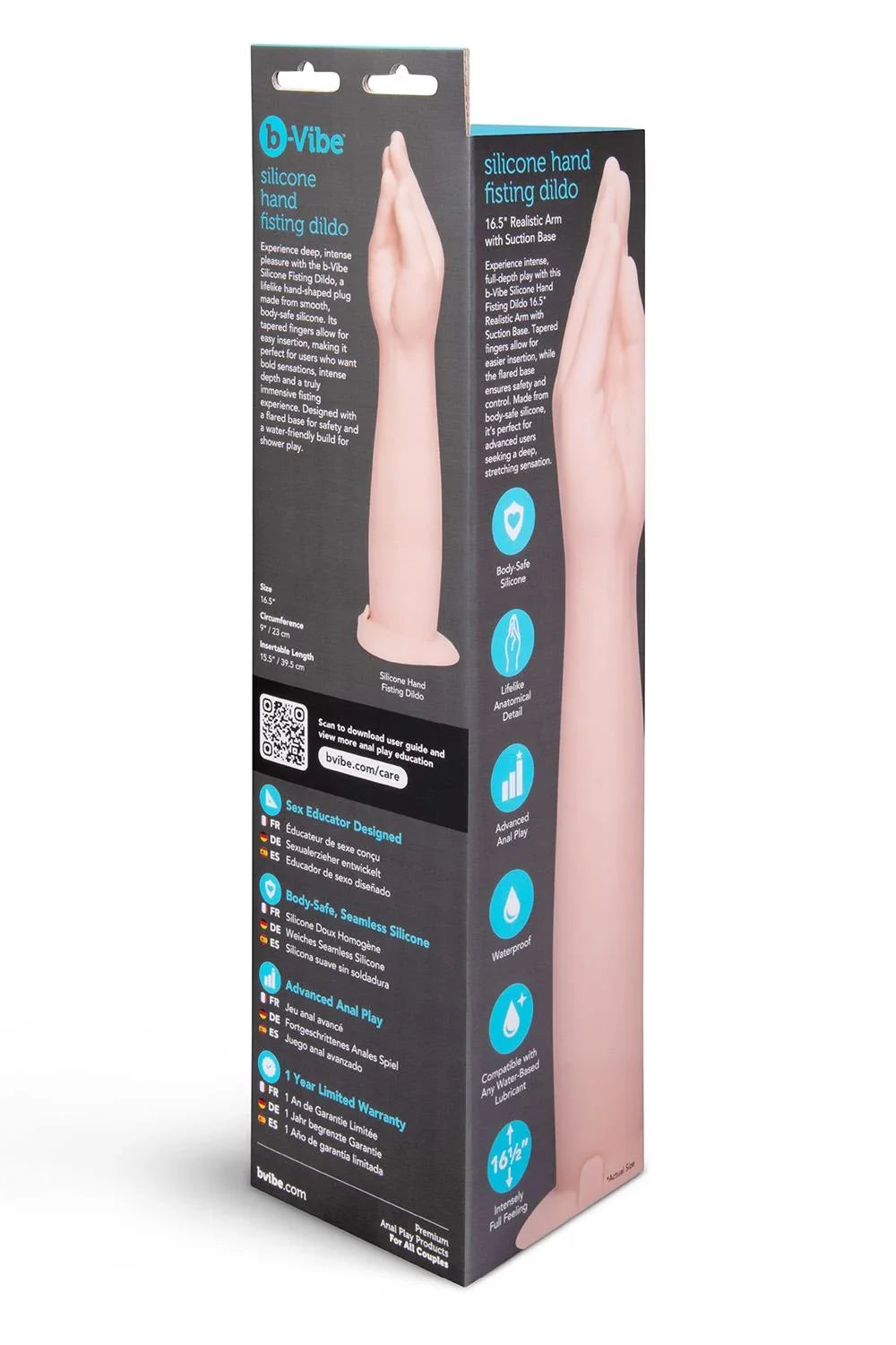 b-Vibe Silicone Hand Fisting Dildo – Body-Safe Silicone 16.5" Fisting Dildo > Dildos > Oversized Toys