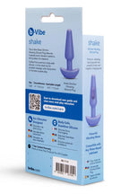 b-Vibe Butties Shake Slimline (Black) – Vibrating Silicone Butt Plug 134mm Height 69mm Base Width > Anal Range > Vibrating Butt Plugs
