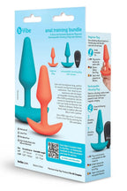 b-Vibe Butties Anal Training Set – Rechargeable Remote-Controlled Beginner and Large Butt Plug Set > Anal Range > Vibrating Butt Plugs