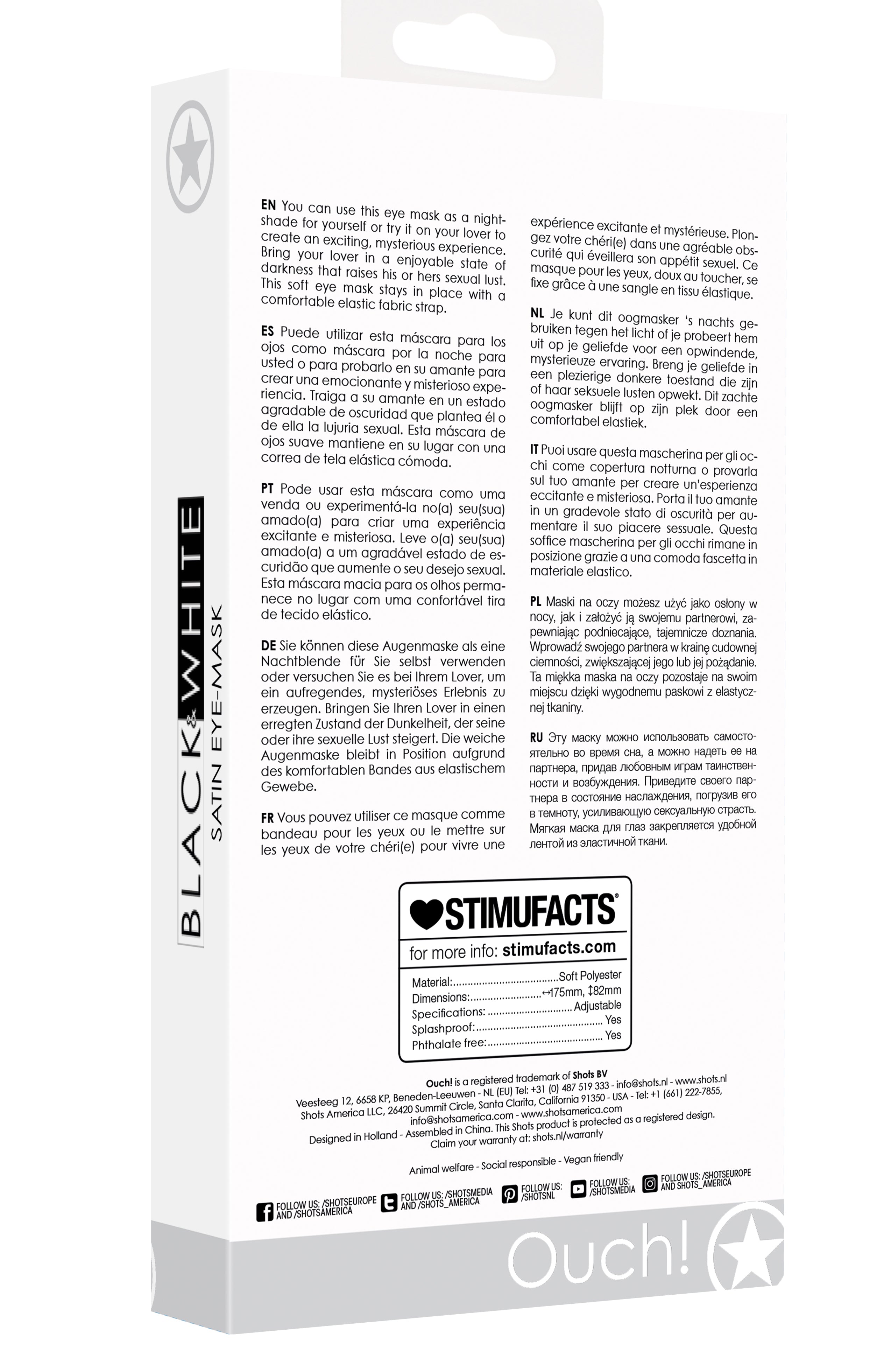 White Satin Eye Mask Blindfold for Relaxation and Intimate Moments > Bondage Gear > Blindfolds