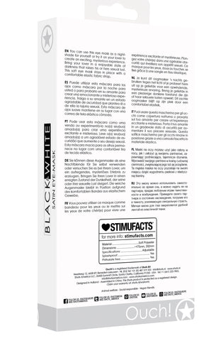 White Satin Eye Mask Blindfold for Relaxation and Intimate Moments > Bondage Gear > Blindfolds