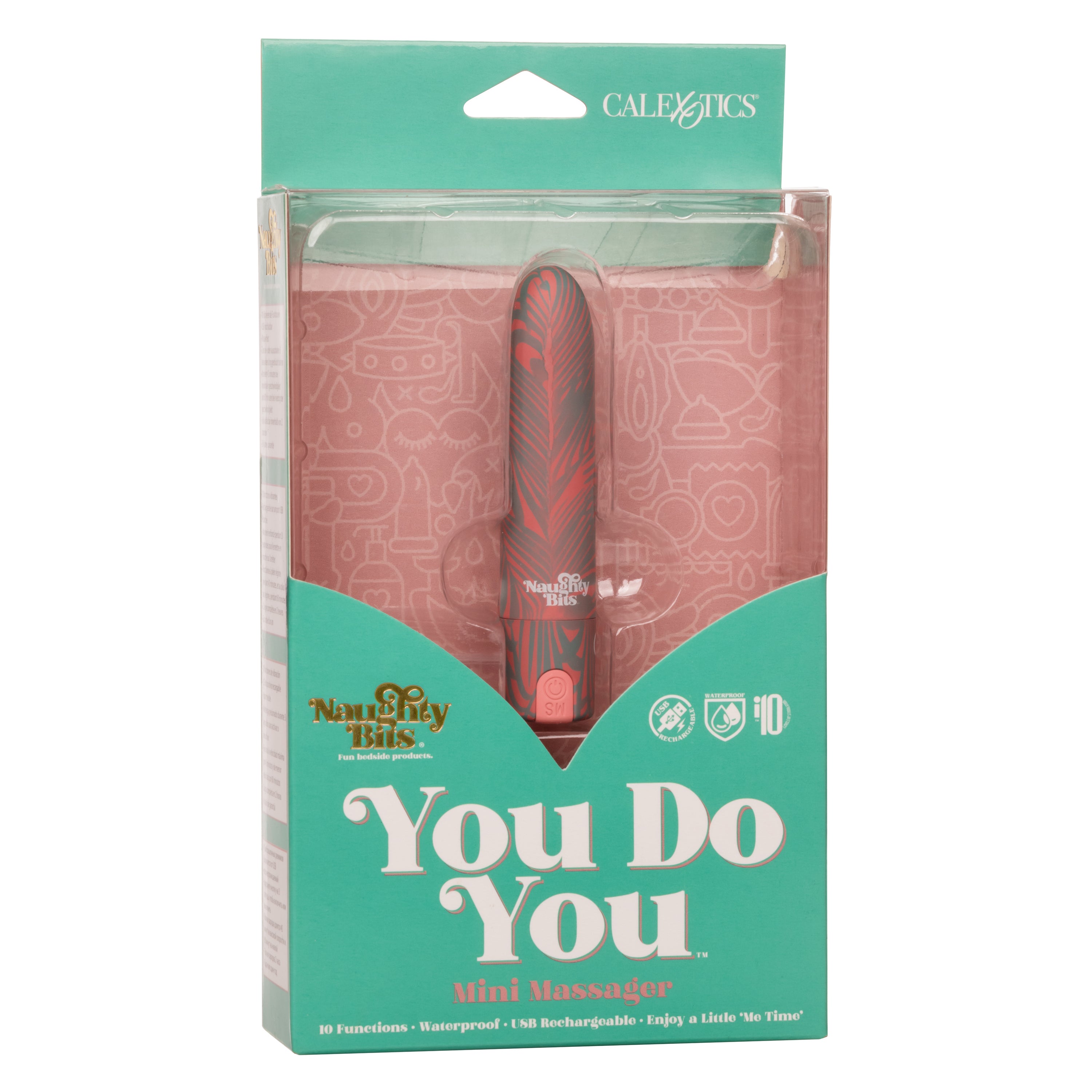 Naughty Bits You Do You Mini Massager 3-Inch Silicone Bullet with Floral Pattern and 10 Vibration Functions Multi > Vibrators > Mini Vibrators