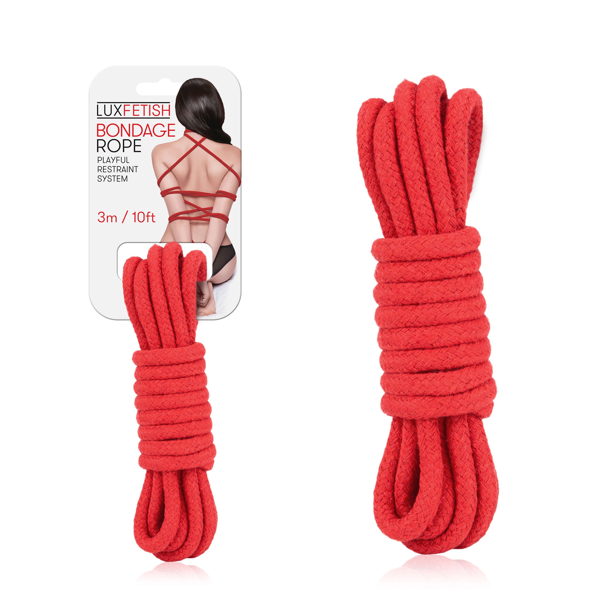 Lux Fetish Bondage Rope 3 Meter Soft Cotton Shibari Kinbaku Rope Secondary image