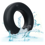 Link Up Optimum Black Dual-Density Silicone Vibrating Enhancer and Ultra-Soft Textured Support Ring > Cock Ring > Vibrating
