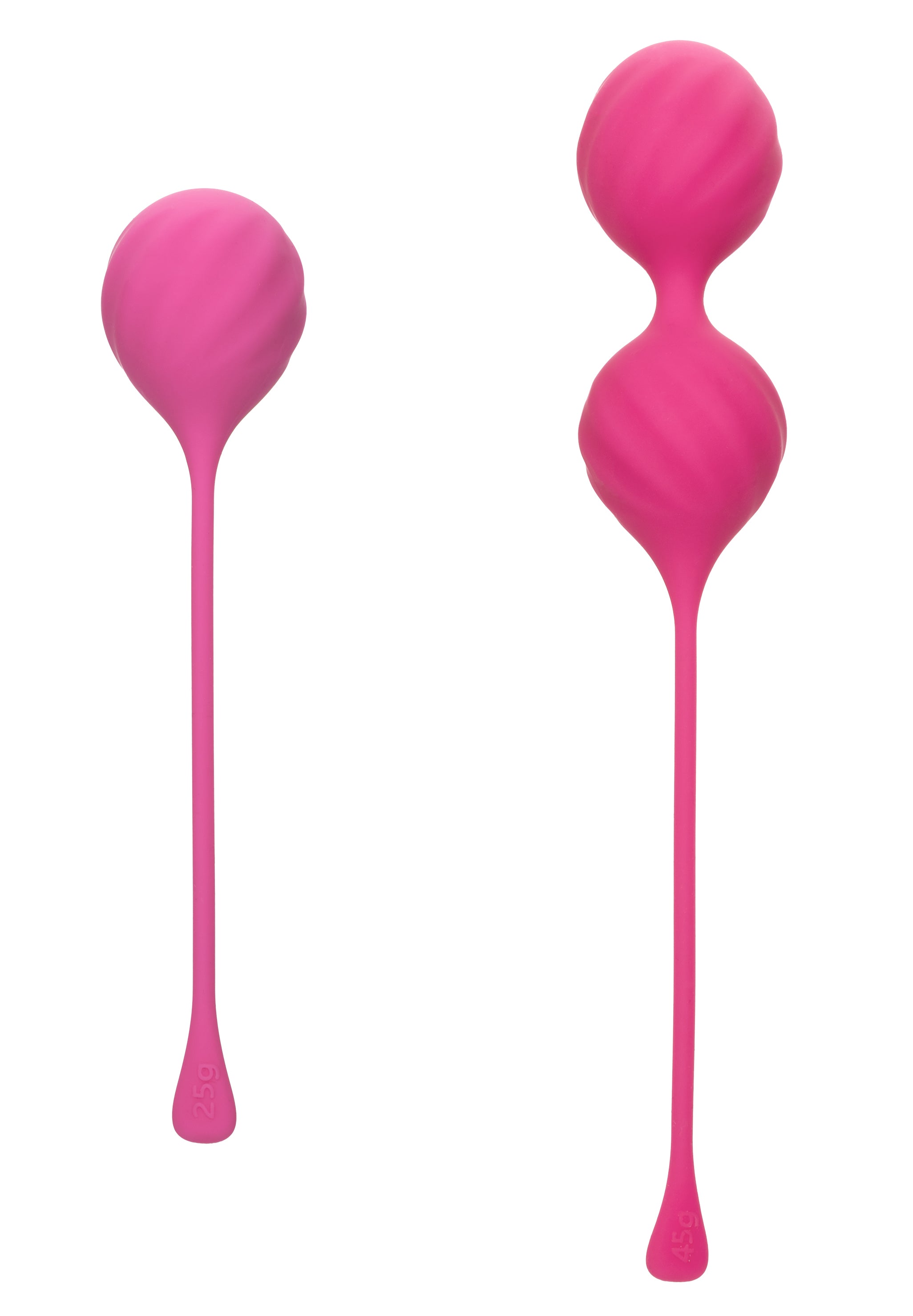 Cal Exotics Kegel Training 2-Piece Set Pink Silicone Weights 25g and 45g for Pelvic Floor Strengthening > Sex Toys For Ladies > Kegel Exercise
