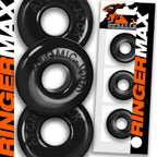 Ringer Max 3-Pack (Black) – Strong Rubber Cock Ring Set Black > Cock Ring > Sets