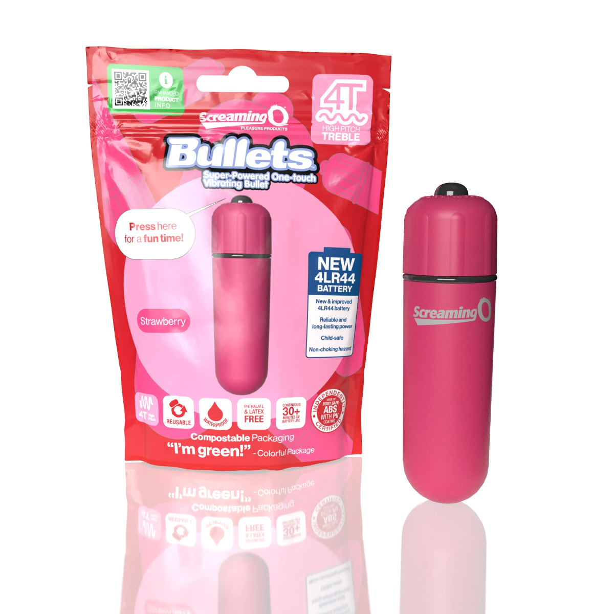 Screaming O Bullets 4T High Pitch Treble – Waterproof Compact Vibrator > Vibrators > Mini Vibrators