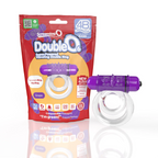 Double O 6 4B Low Pitch Bass Vibrating Ring with Raised Pleasure Ticklers and Extended Battery Life > Cock Ring > Vibrating