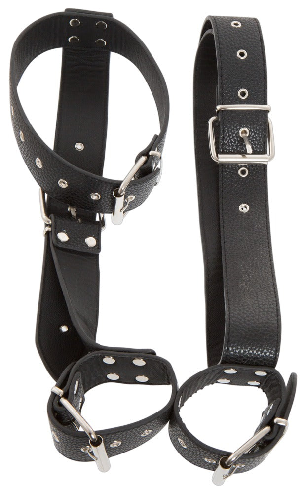 Bad Kitty Neck Restraint with Adjustable Handcuffs – Body Restraint > Bondage Gear > Restraints