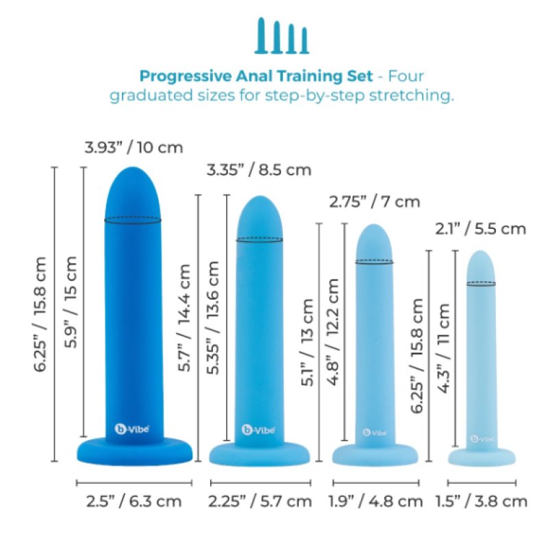 b-Vibe Silicone Dilators – Silicone Anal Dilators > Sex Toys > Dilators