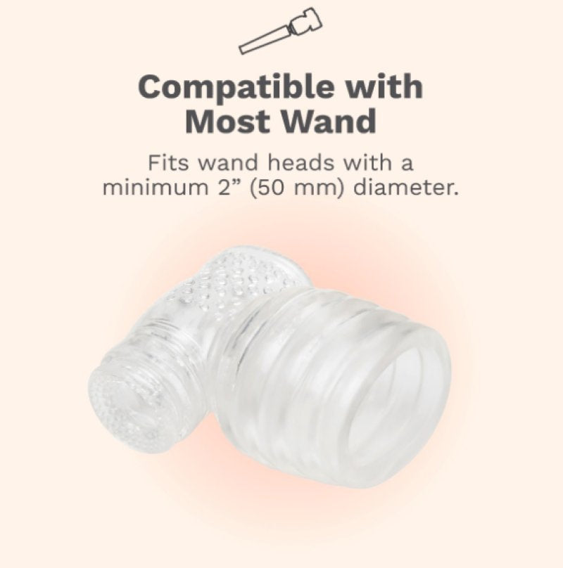 Le Wand Clear Male Masturbator – Transparent Silicone Wand Attachment > Sex Toys > Massage Wands