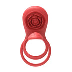 Adam & Eve Rose Vibrating Double Cock Ring > Sex Toys > Couples Toys