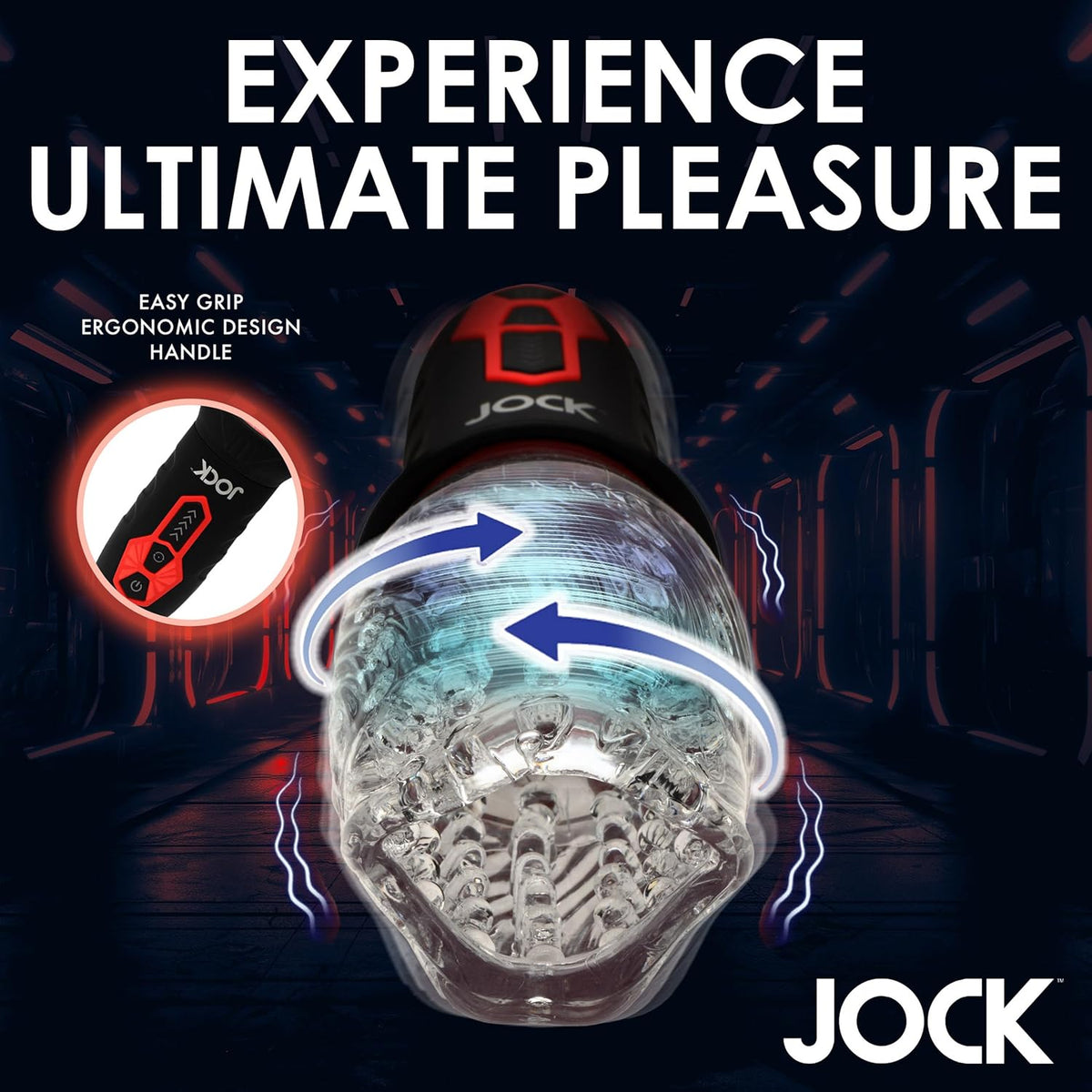 Jock Spinning and Vibrating Masturbator with Multiple Speeds and Patterns > Sex Toys For Men > Masturbators > Vibrating