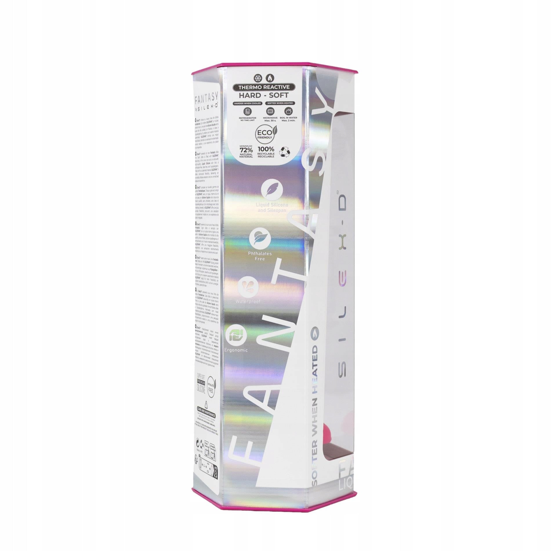 Silexd Fantasy Line Dreamy (Pink) – Thermo Reactive 7 Inch Dildo > Dildos > Neutral Dildos