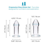 b-Vibe Intermediate Glass Anal Dilator Set – Temperature Play Glass Anal Dilators > Anal Range > Tunnel and Stretchers